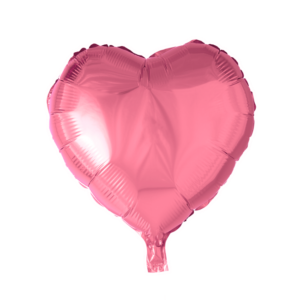 Hjerte folie ballon lyserød