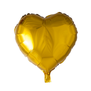 Hjerte folie ballon guld