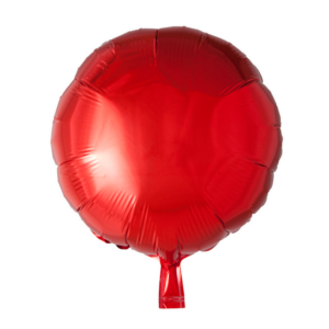 Rund folie ballon rød