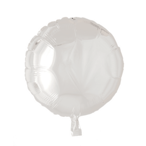 Rund folie ballon Sølv