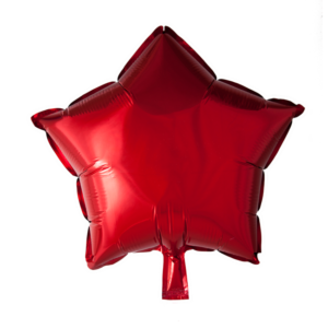 stjerne folie ballon Rød