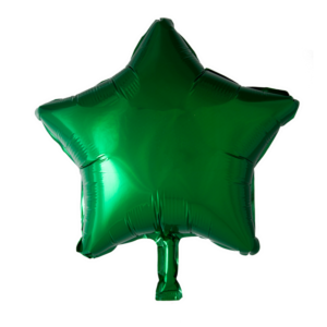 stjerne folie ballon Grøn