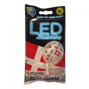 LED balloner dansk flag