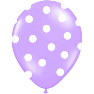 lyserød prikkede ballon