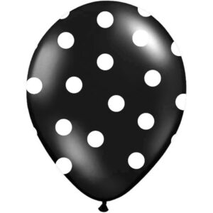 sort prikkede ballon