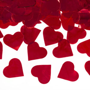 rosenblade konfetti hjerte